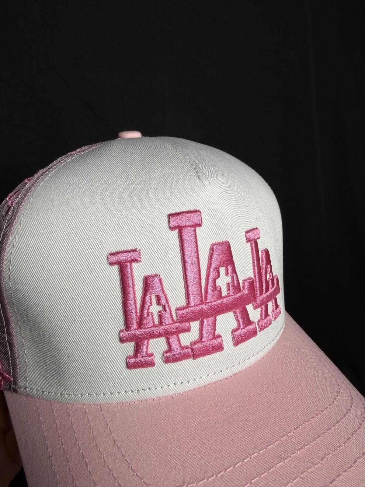 Japanese Brand Deadstock Rude Awakenings Pink LA Mens Snapback Hat Size ONE SIZE - 2 Thumbnail