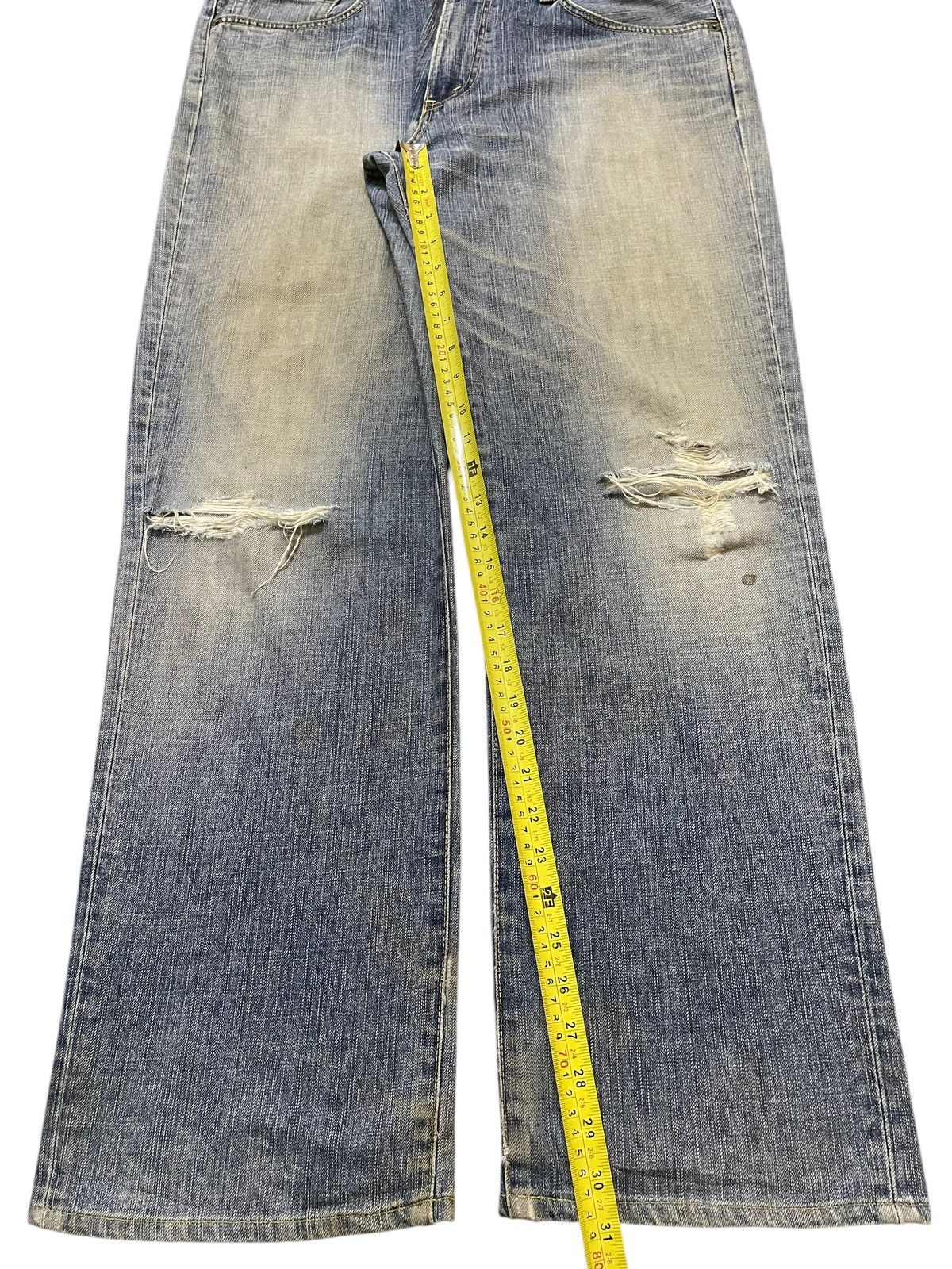 Vintage Edwin 503 Faded Wash Distressed Style Jeans