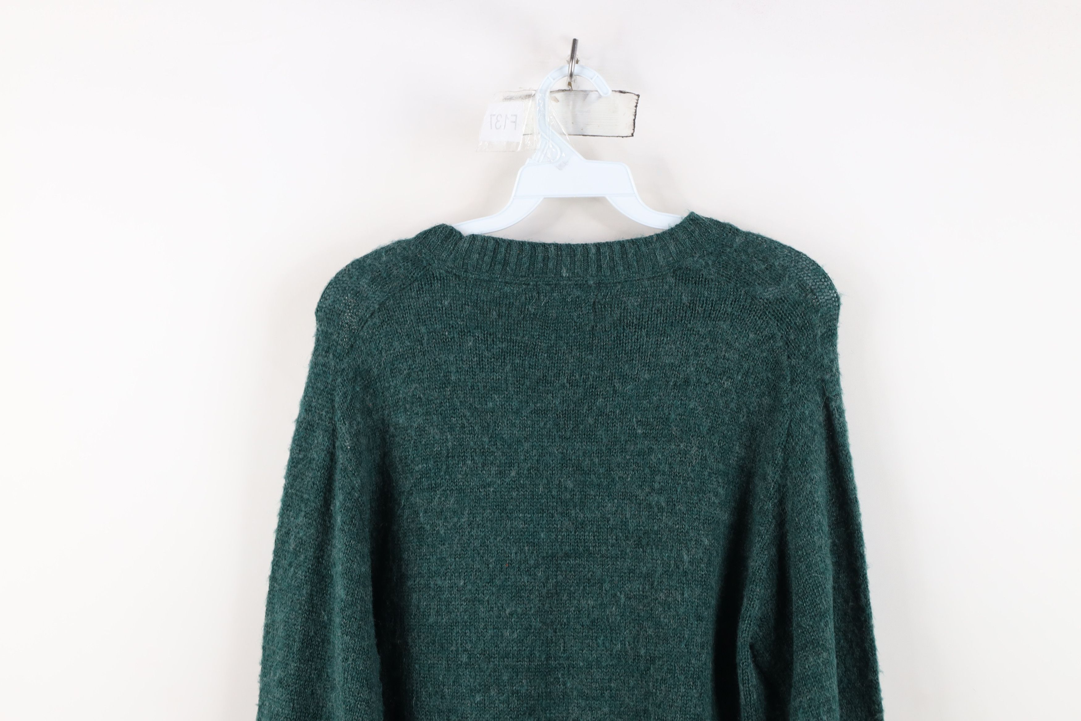 Vintage Vintage 60s 70s Streetwear Crewneck Sweater Green USA Size US S / EU 44-46 / 1 - 8 Thumbnail