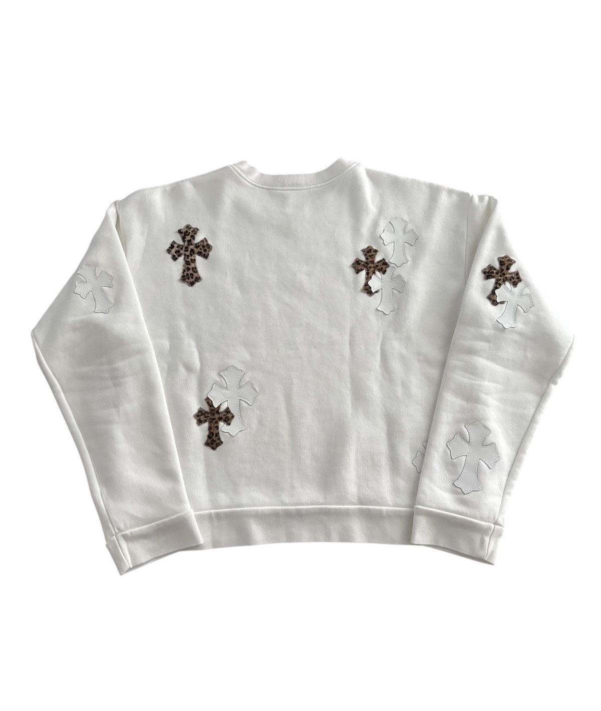 Chrome Hearts Chrome Hearts Leopard And White Patch Crewneck Size US S / EU 44-46 / 1 - 8 Thumbnail