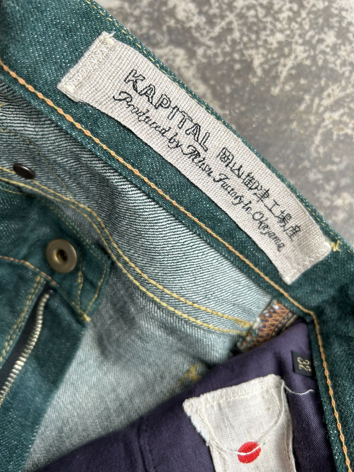 Kapital × Kapital Kountry Flare Kapital Selvedge Buckle Back Kiro Hirata Denim 🎌☠️ Size US 31 - 11 Thumbnail