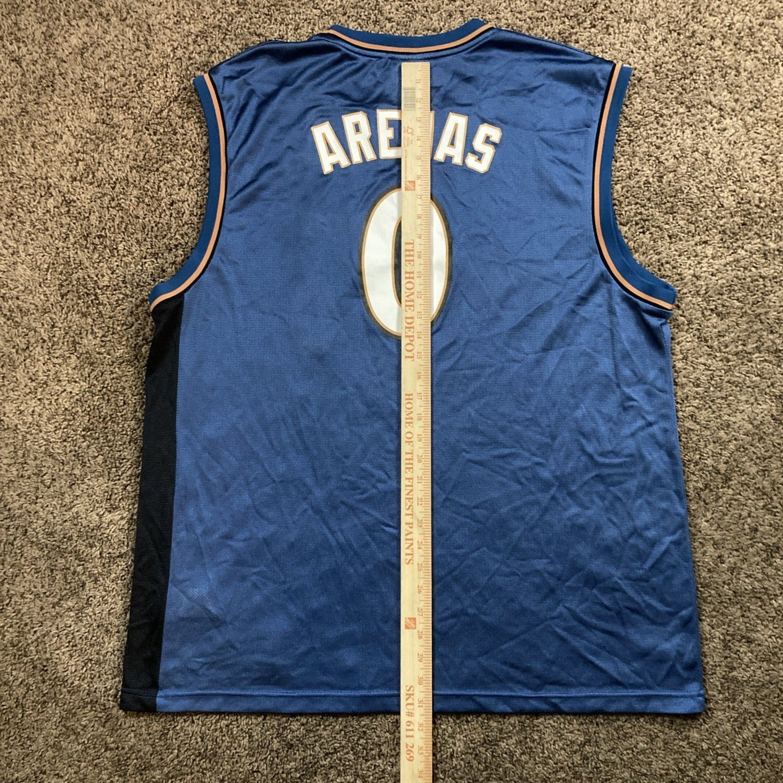 Reebok NBA Washington Wizards #0 Reebok Jersey Blue Mens Size XL Size US XL / EU 56 / 4 - 8 Thumbnail