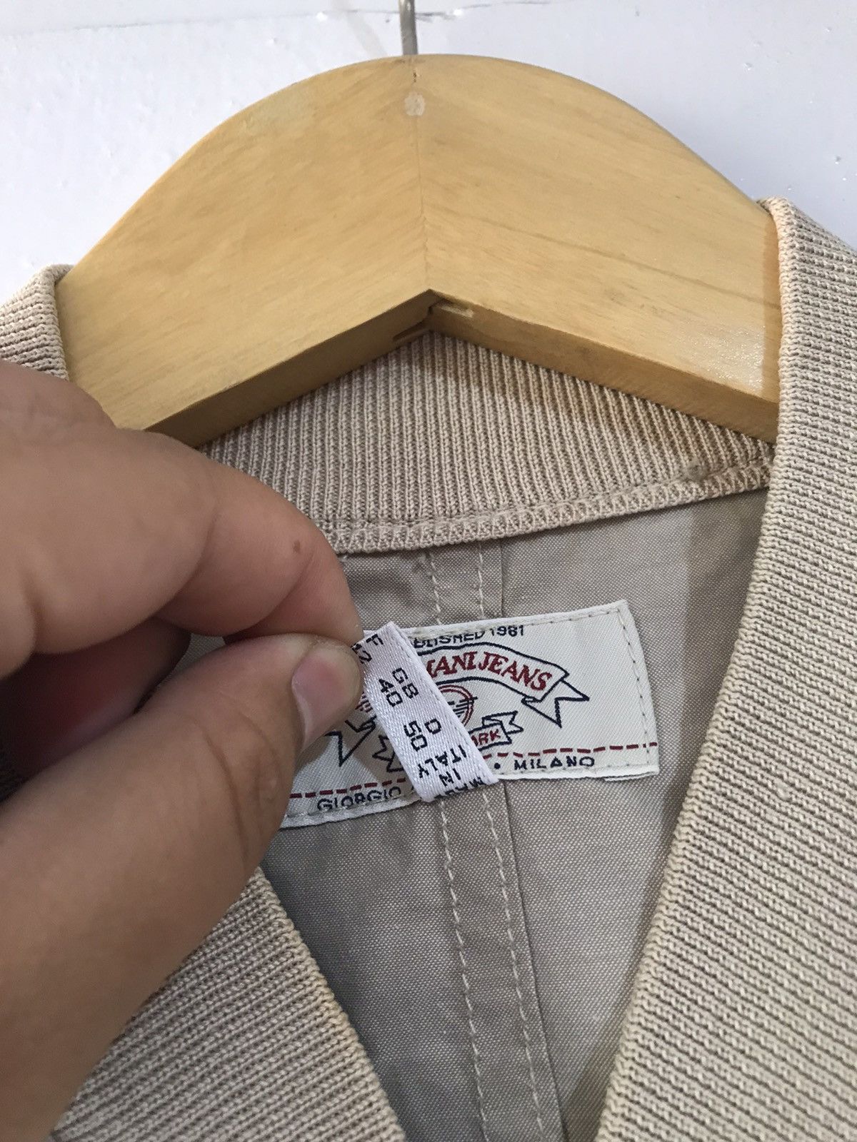 Armani Vintage Giorgio Armani Bomber Light Jacket Size US L / EU 52-54 / 3 - 5 Thumbnail