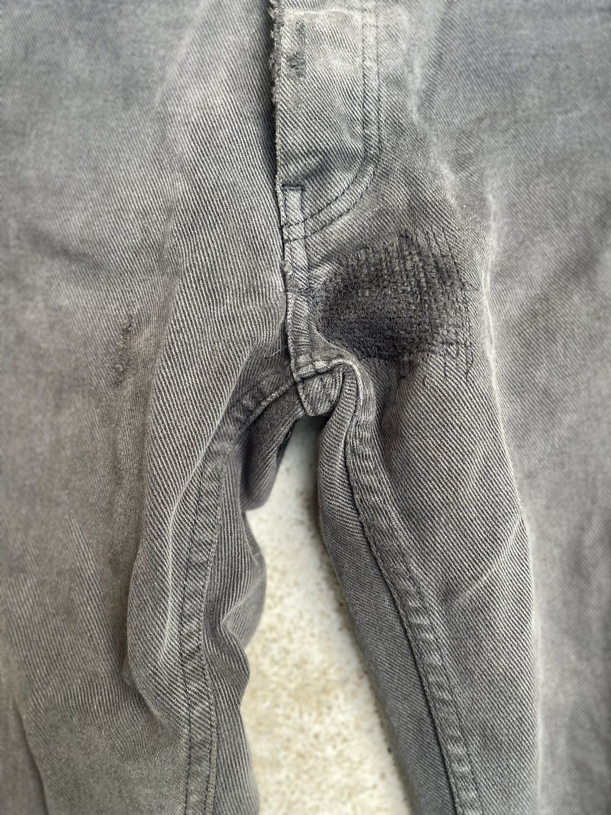Helmut Lang Helmut Lang Black Distressed Denim (90s Rare Archive Grail) Size US 30 / EU 46 - 7 Thumbnail