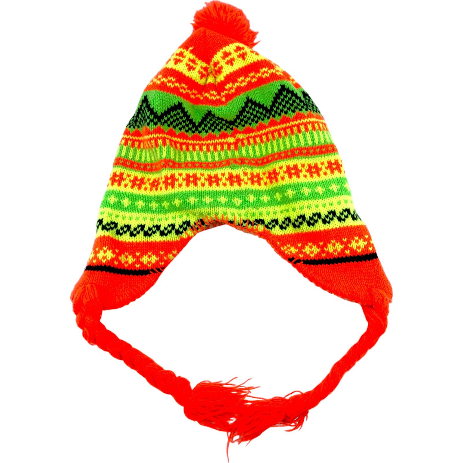 Other Winter Orange Green Yellow Neon Ski Snowboard Hat Size ONE SIZE - 2 Thumbnail
