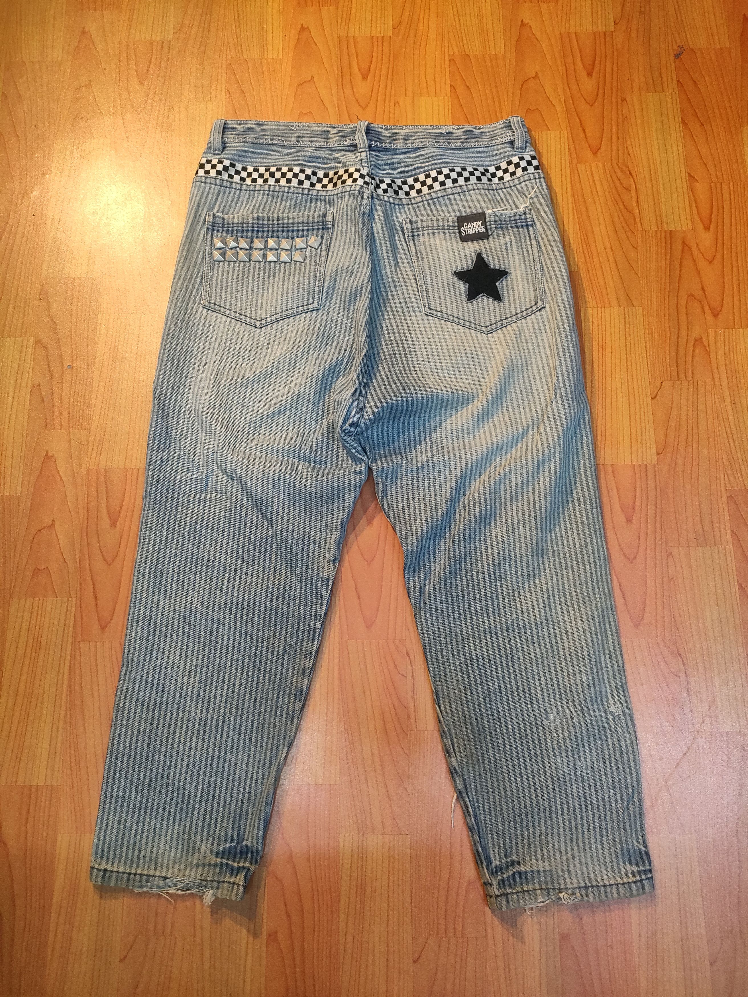 Japanese Brand Candy Stripper Hickory Cropped Pants Size US 32 / EU 48 - 2 Thumbnail