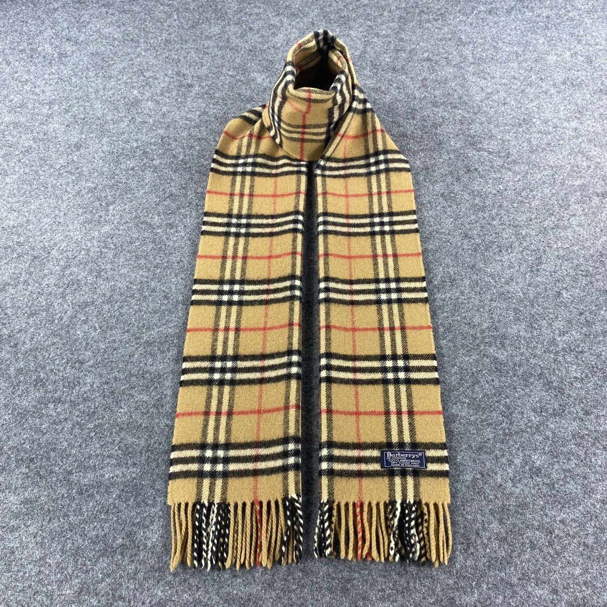 Burberry × Vintage Burberrys Scarf # Muffler # Neckwear # D672 Size ONE SIZE - 1 Thumbnail