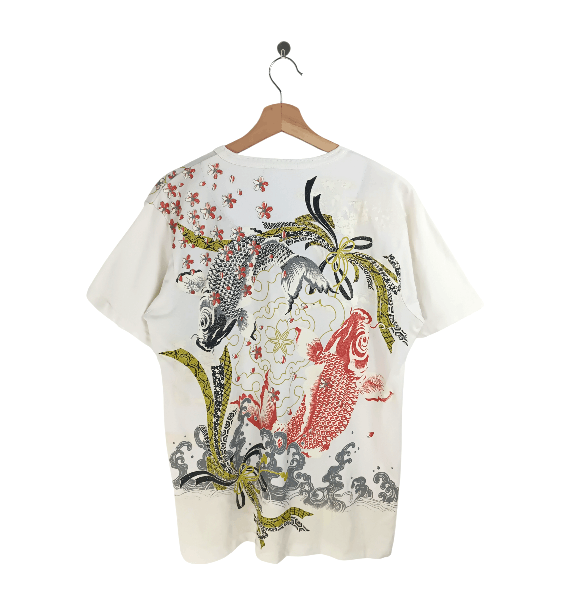 Vintage VINTAGE DRAGON KOI SUKAJAN TATOO JAPANESE TEE VERY RARE Size US L / EU 52-54 / 3 - 1 Thumbnail
