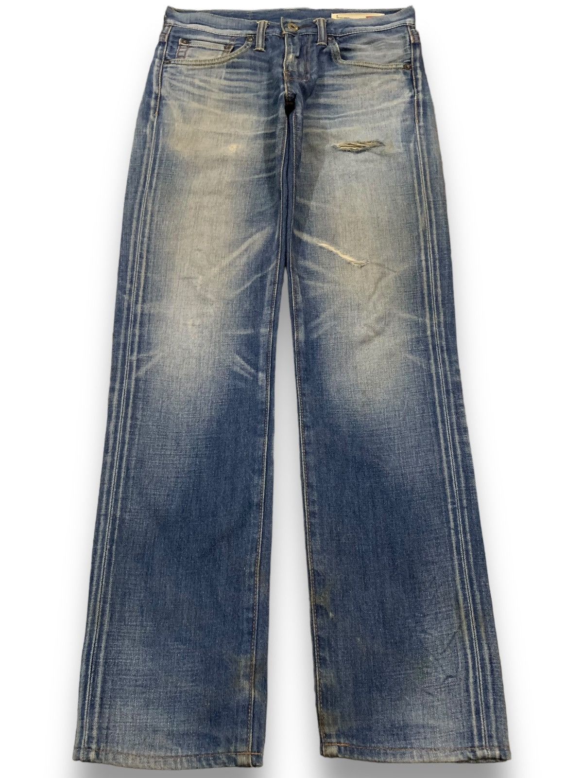 Levi's Vintage Clothing Vintage Y2K Levis 511 Japan Slim Straight Ripped Grunge Jean Size US 29 - 1 Thumbnail