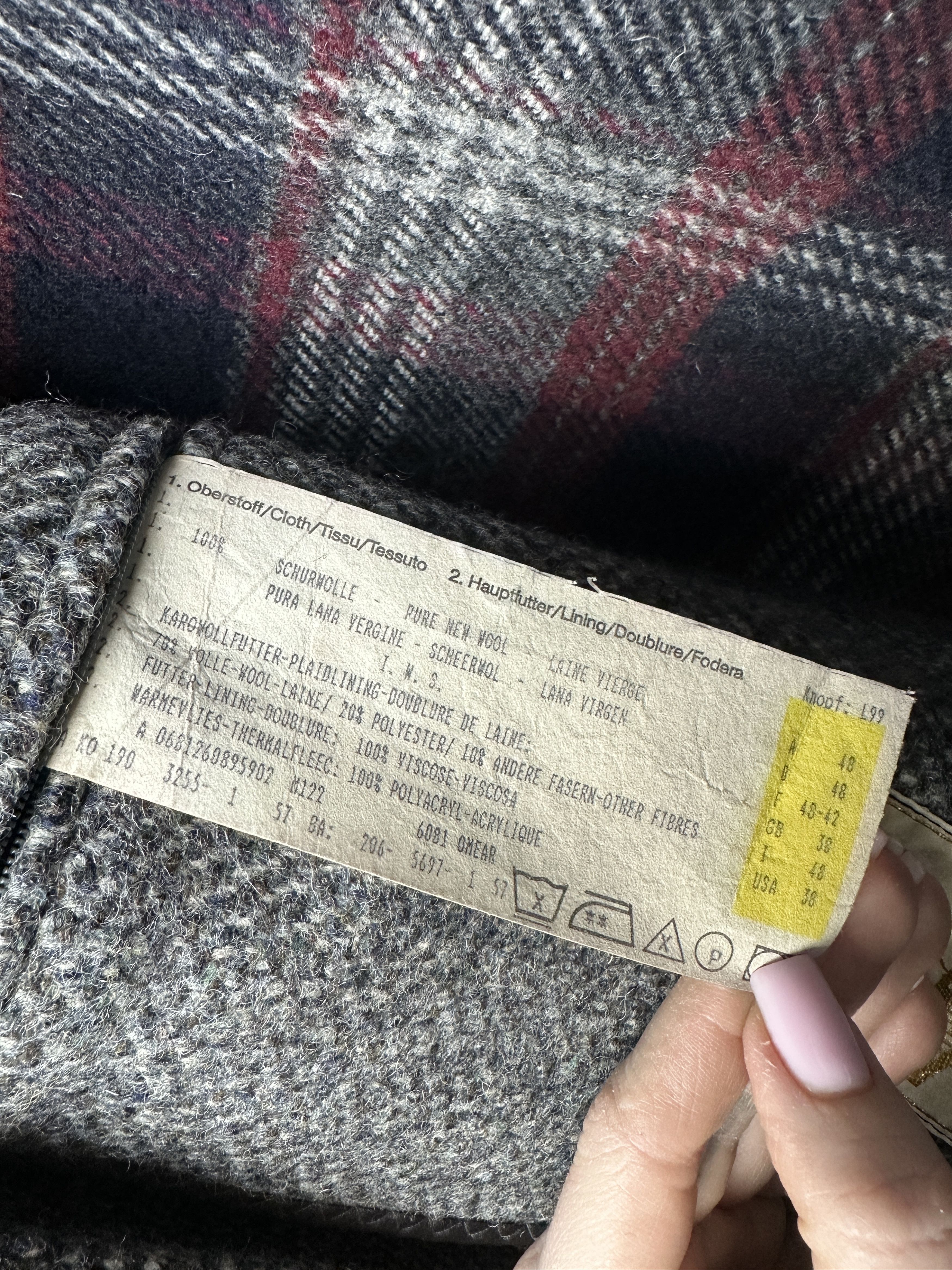 Vintage Steinbock Gold Vintage Mens Tweed Wool Overcoat Coat Size US M / EU 48-50 / 2 - 8 Thumbnail