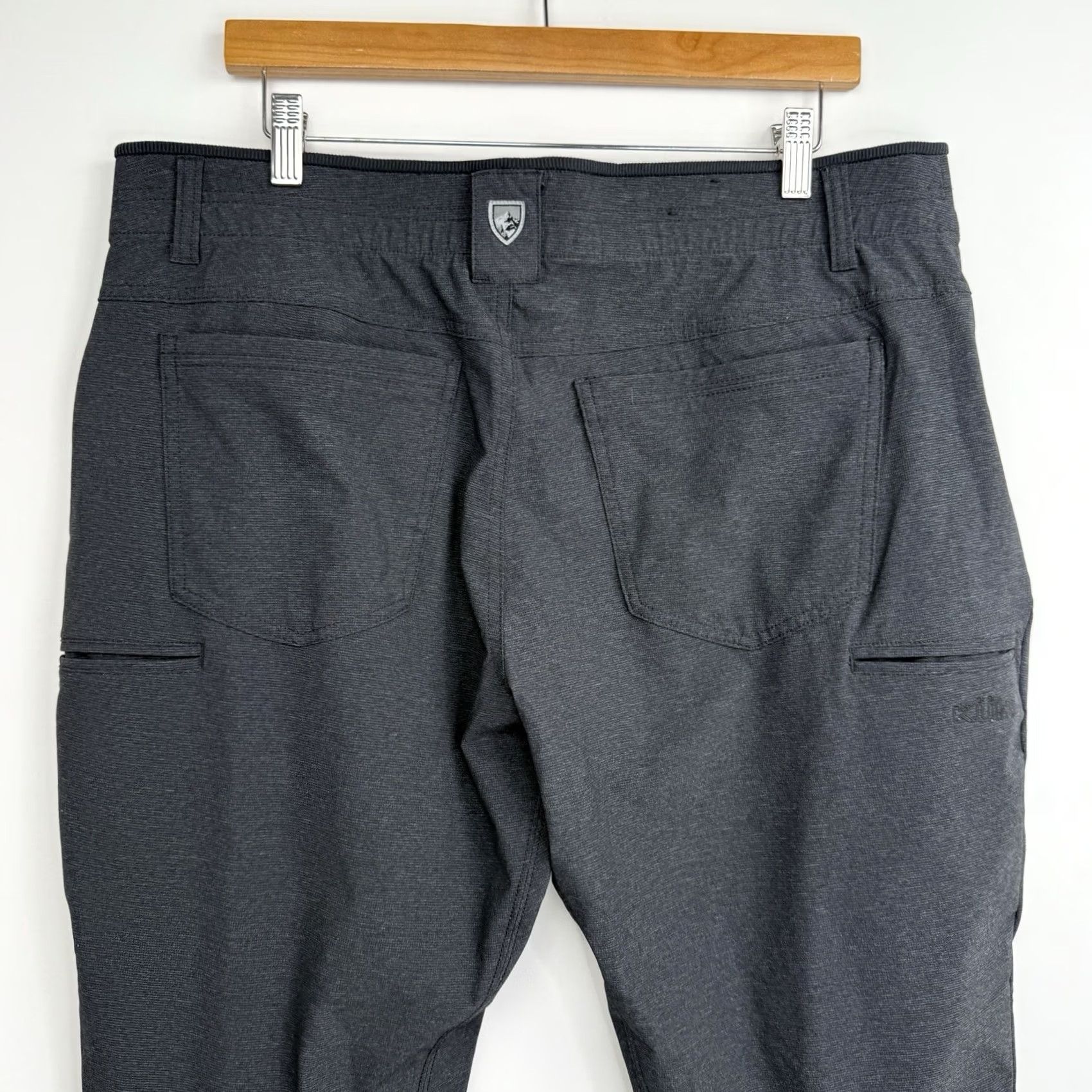 Vintage Kuhl Pants Mens 38 Gray Ultra Lightweight Stretch Chino Regular Straight 5-Pocket Zip Button Vintage: No Size US 38 / EU 54 - 6 Thumbnail
