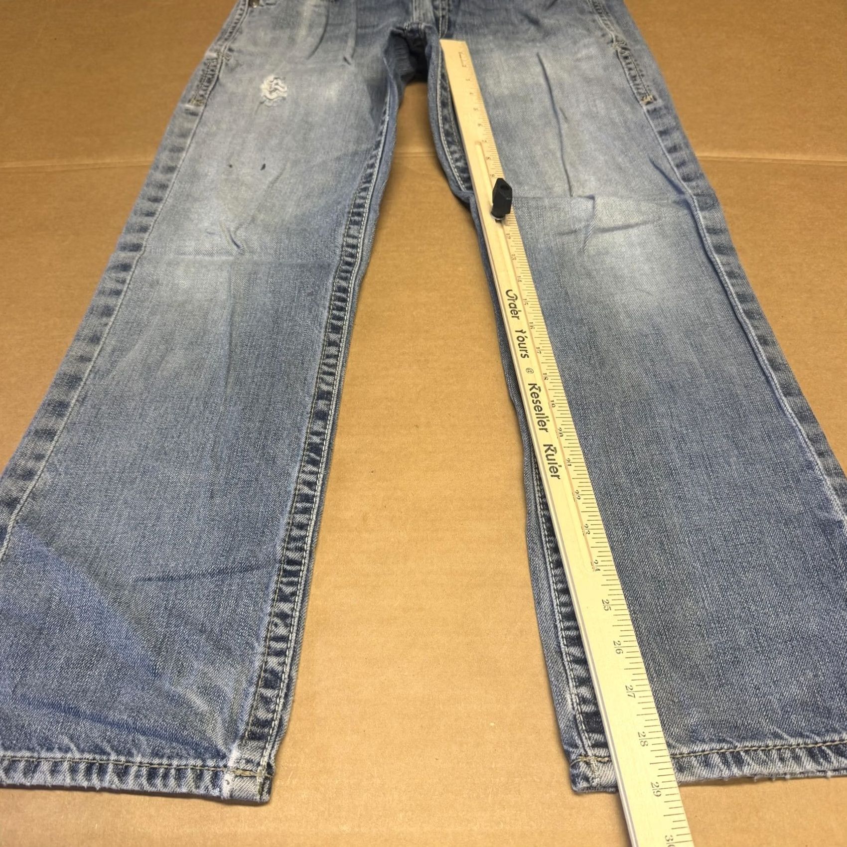 Ariat Ariat M5 Deadrun Arrowhead Straight Leg Jeans Mens 30x29 Blue Light Wash Denim Size US 30 / EU 46 - 7 Thumbnail