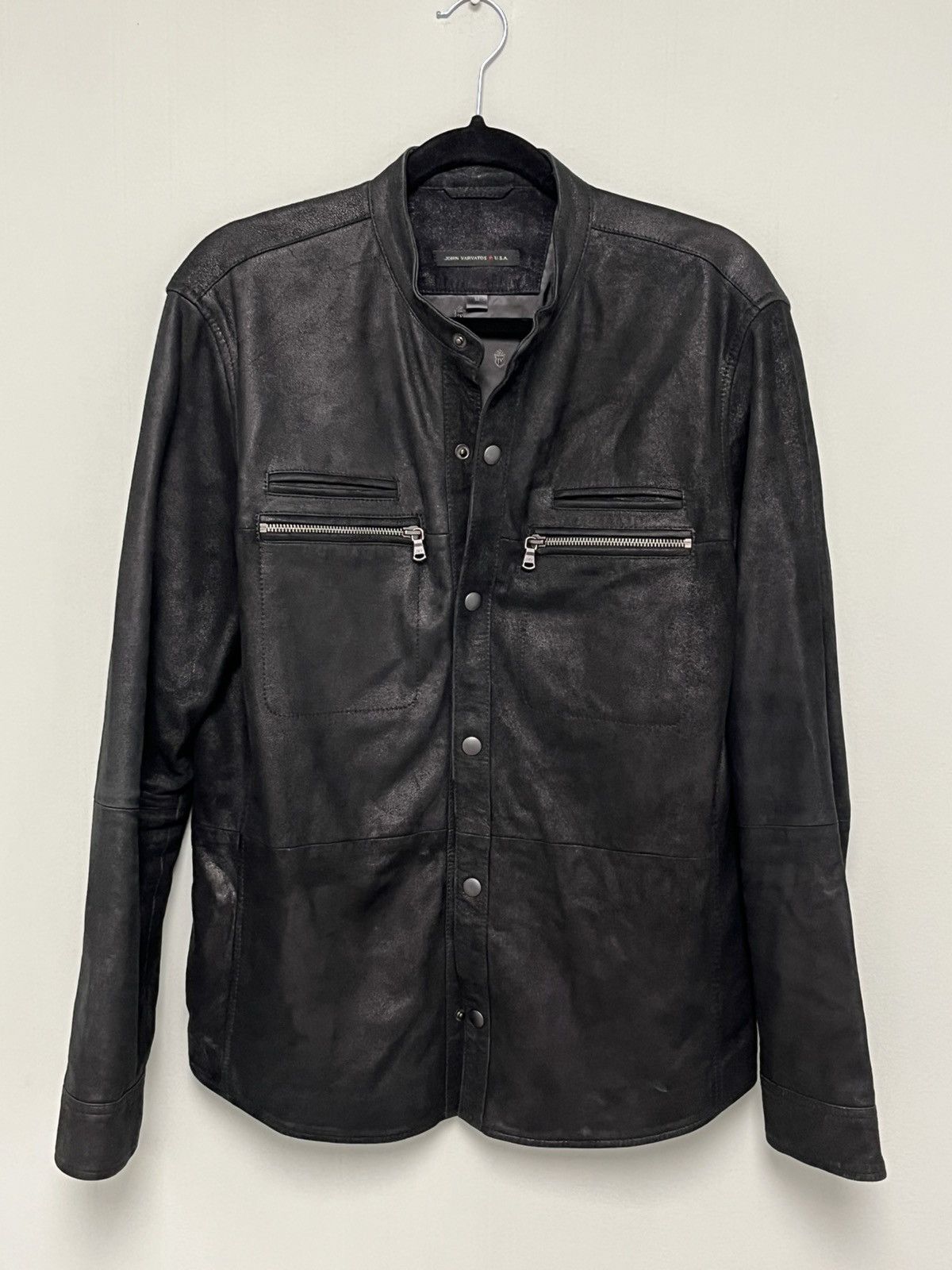 John Varvatos Goat Suede Double Zip Shirt Jacket. Medium Size US M / EU 48-50 / 2 - 3 Thumbnail