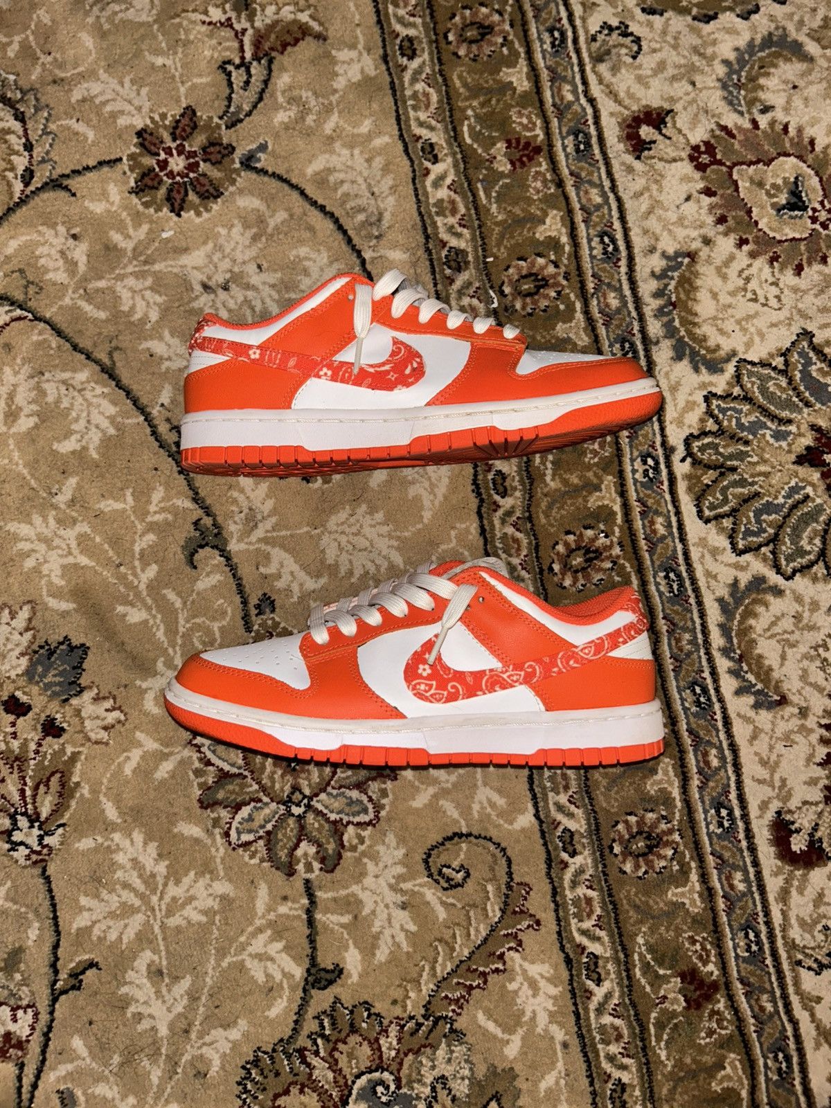 Nike Nike Dunk Low “Orange Paisley” Size US 8 / IT 38 - 2 Thumbnail