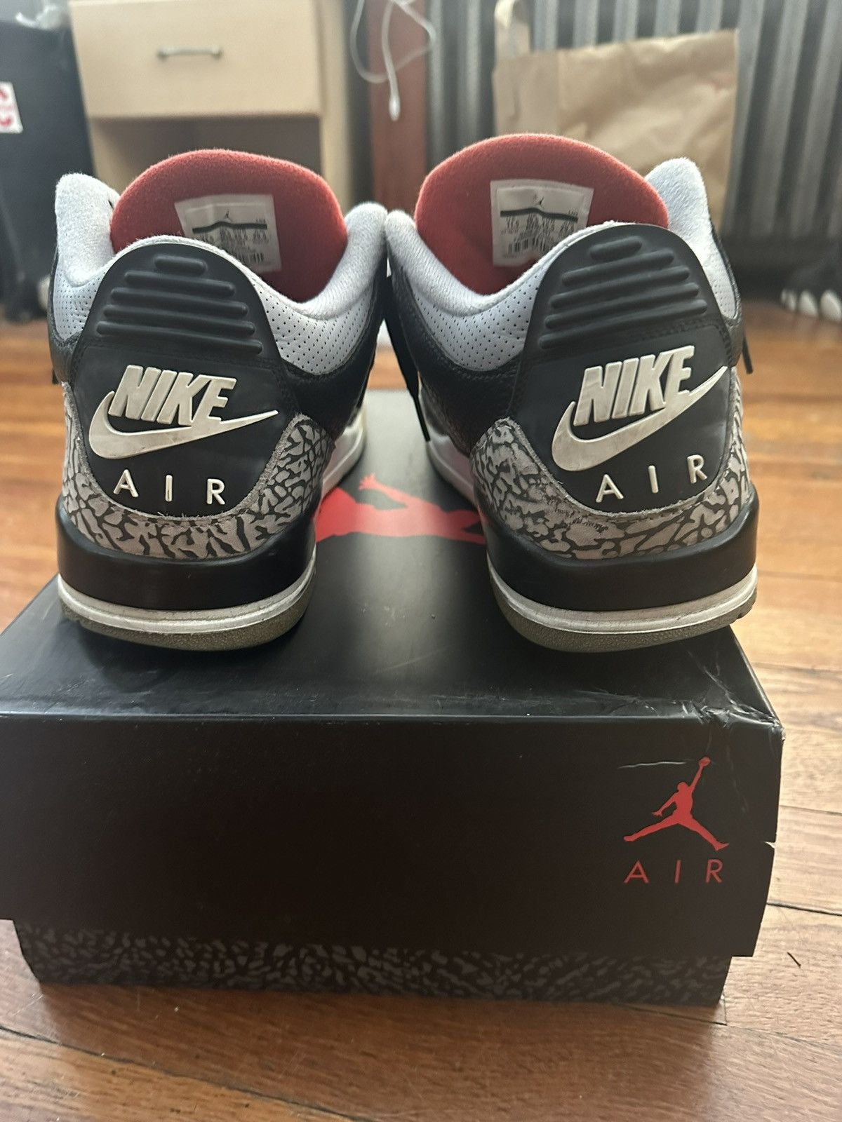 Jordan Brand × Nike Air jordan 3 retro og black cement Size US 11.5 / EU 44-45 - 5 Thumbnail