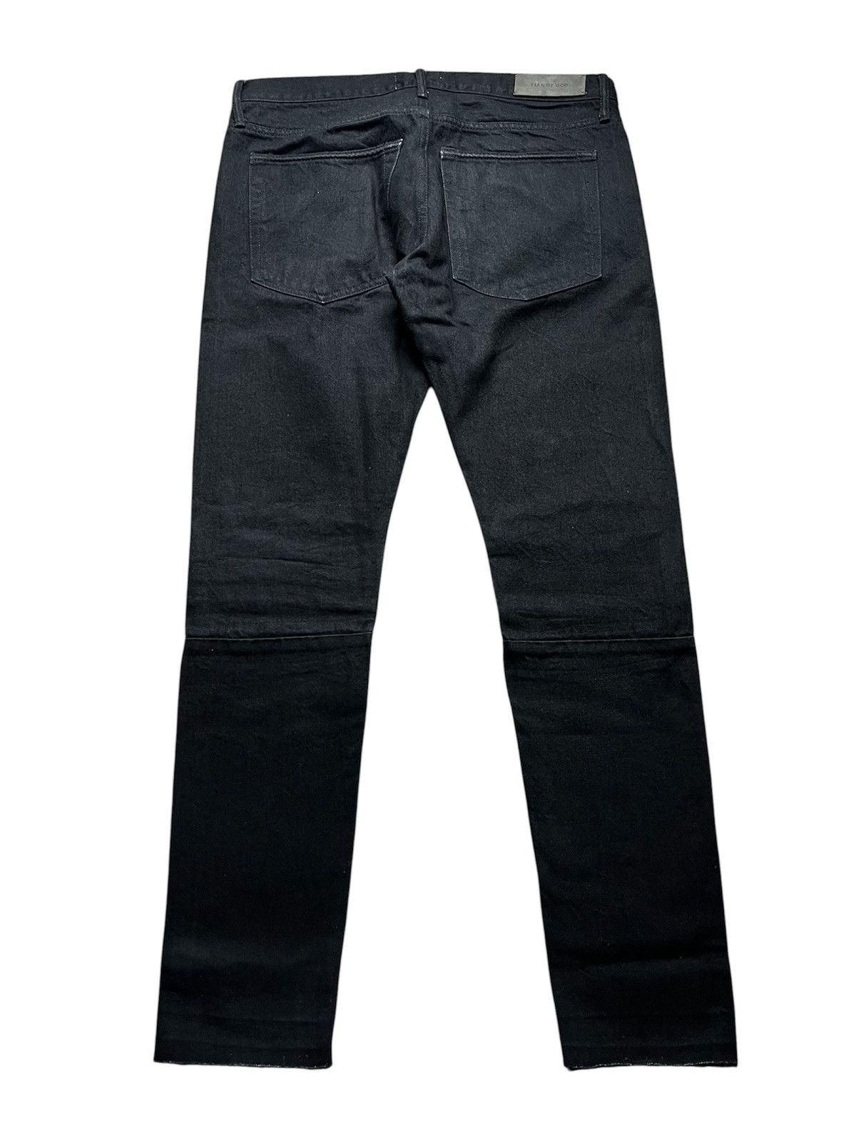 Fear of God Fear of God Distressed Black Denim Size US 32 / EU 48 - 2 Thumbnail