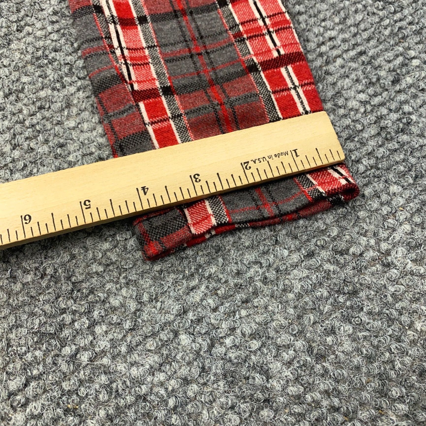 Topshop Topshop Pants Womens Pants Size 8 Red Plaid Ponte Tapered Ankle Stretch Casual Business Slim Womens Size 27" / US 4 / IT 40 - 5 Thumbnail