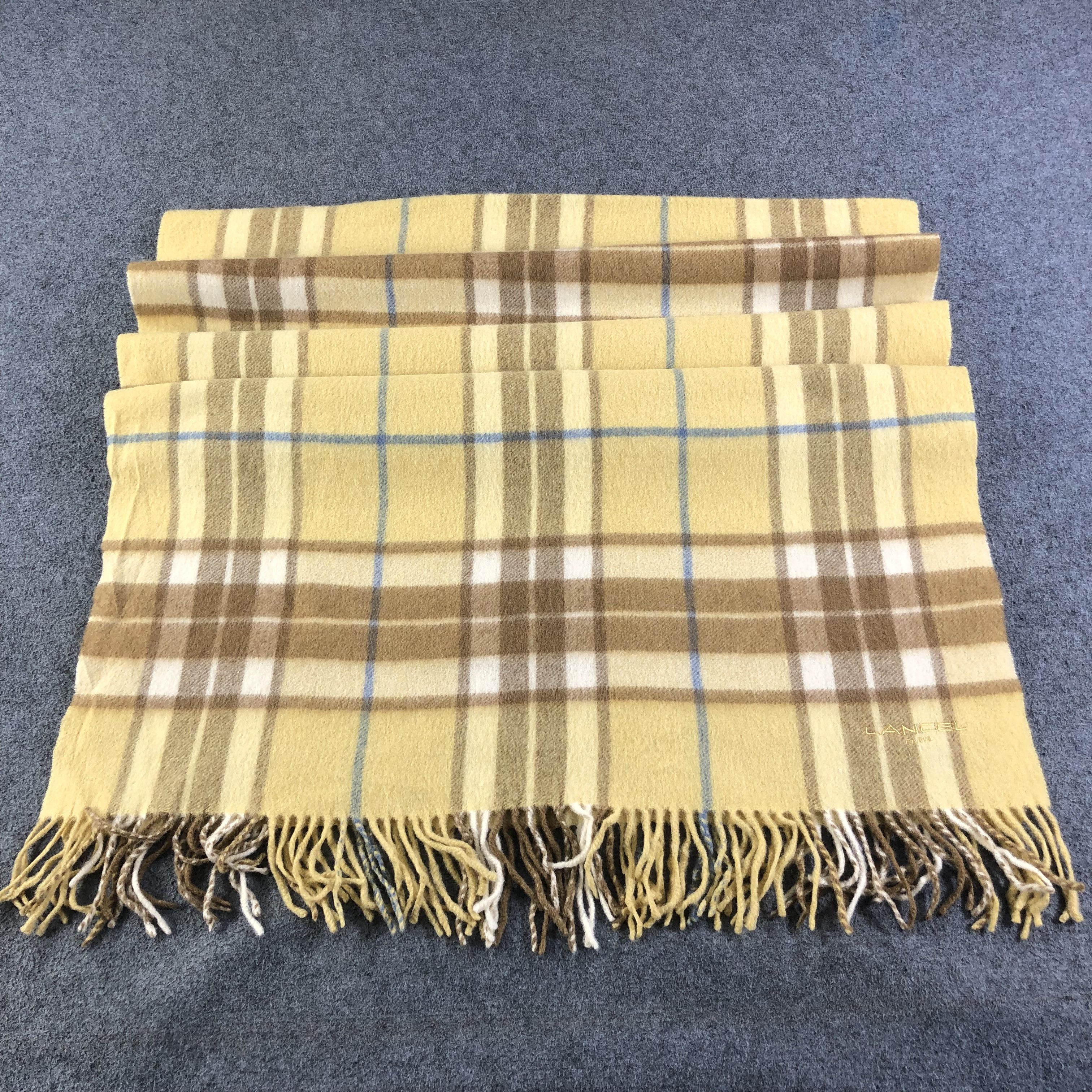 Lancel Lancel Oversized Wool Scarf Muffler V1122 Size ONE SIZE - 1 Thumbnail