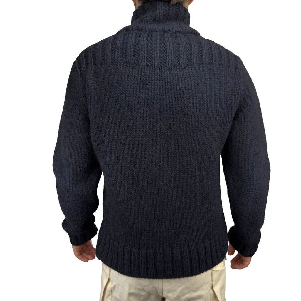 Other SPONTINI PARIS Quiet Luxury Navy Knit Cardigan Sweater sz M Size US M / EU 48-50 / 2 - 4 Thumbnail