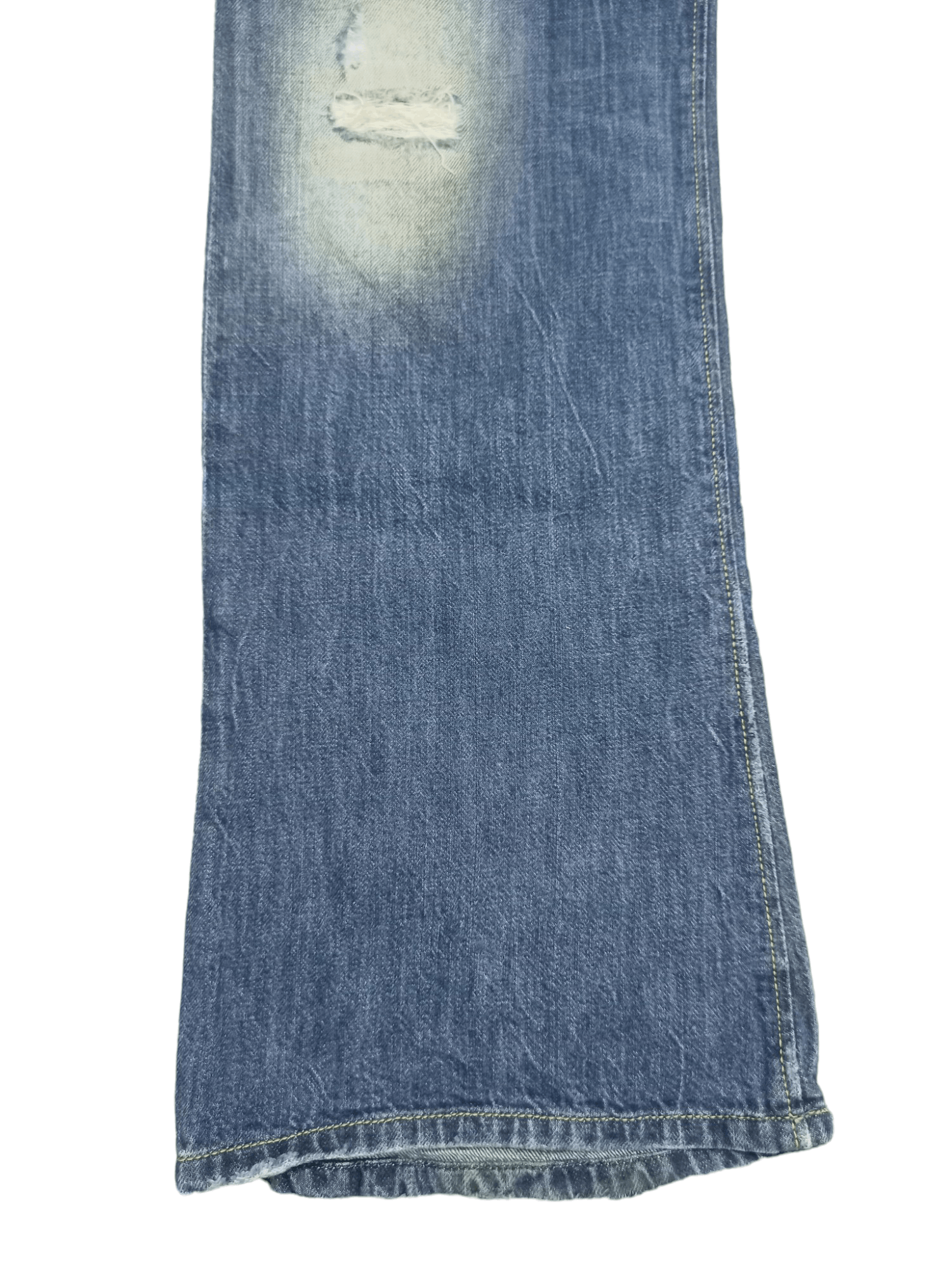 Diesel DIESEL REYHAN DISTRESSED DENIM FLARE JEANS Size US 31 - 7 Thumbnail