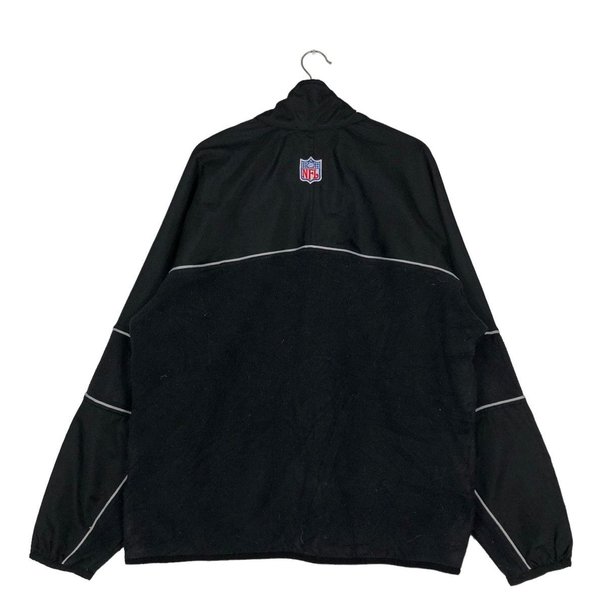 Nike 🔥VINTAGE NIKE RAIDERS NFL ZIPPER JACKET BIG LOGO Size US L / EU 52-54 / 3 - 8 Thumbnail