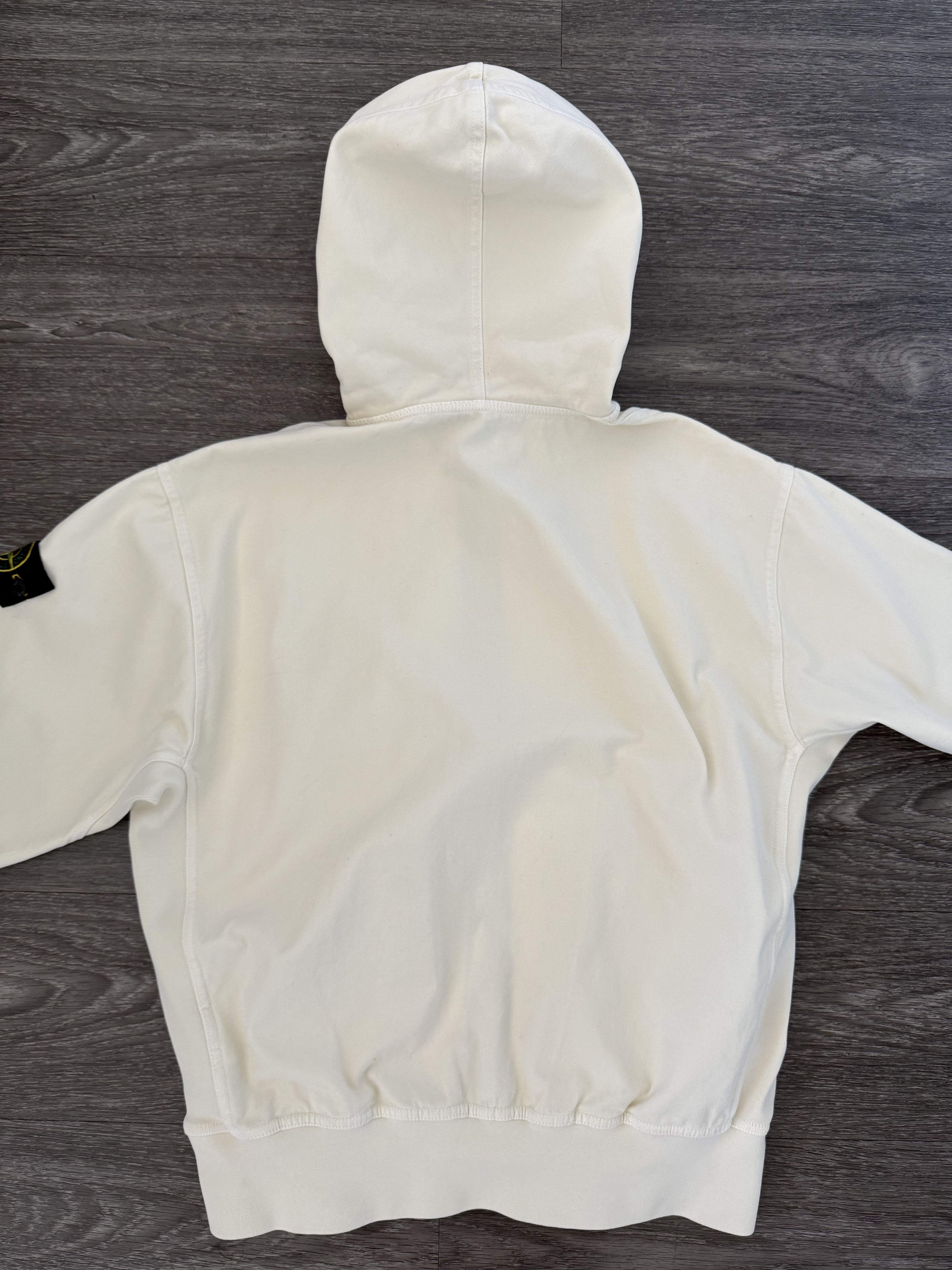 Stone Island ORGANIC PANAMA COTTON 'OLD' EFFECT HOODIE SWEATER Size US M / EU 48-50 / 2 - 2 Thumbnail