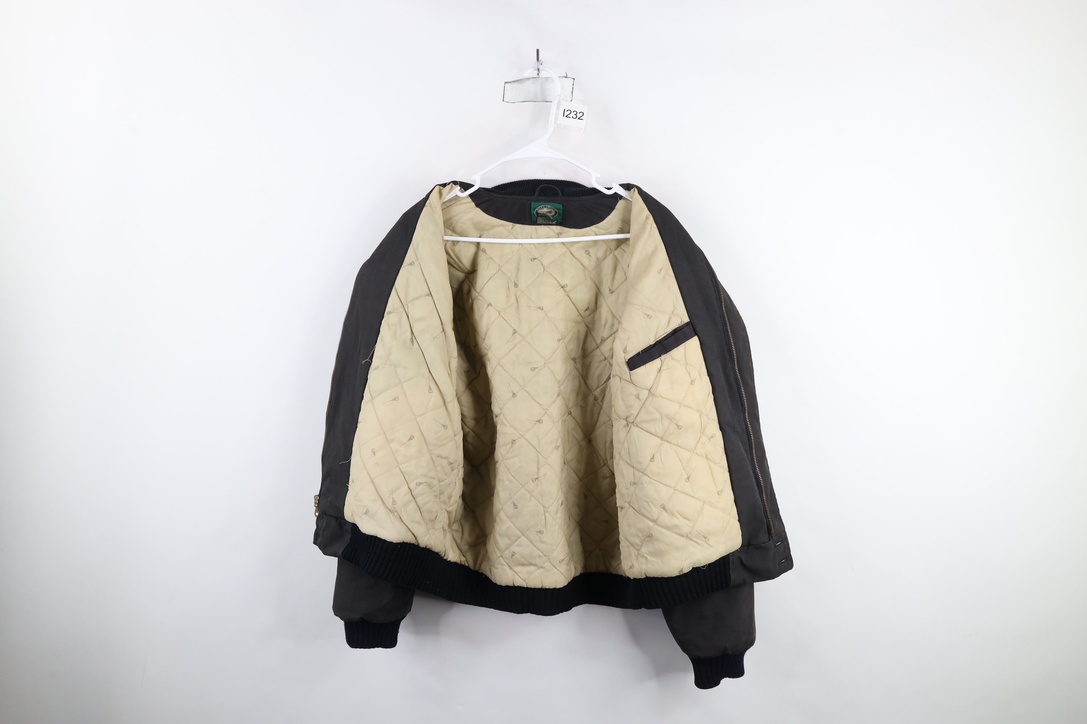 Vintage Vintage 90s Streetwear Quilted Catalina Bomber Jacket Black Size US L / EU 52-54 / 3 - 9 Thumbnail