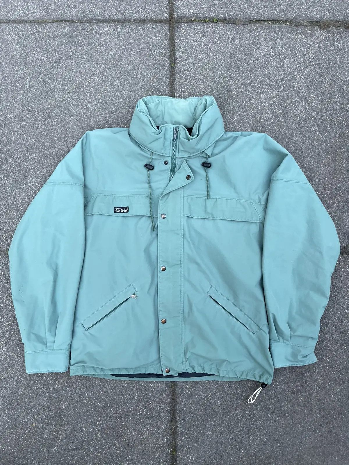 Goretex vintage 80s Cropped Hooded Boxy Hunting Jacket U-Boat Size US L / EU 52-54 / 3 - 1 Thumbnail