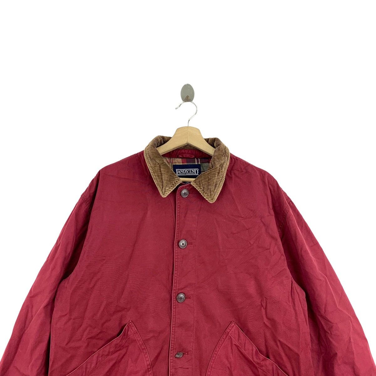 Lands' End Vintage LAND’S END Casual Workwear Chore Jacket Size US XL / EU 56 / 4 - 5 Thumbnail