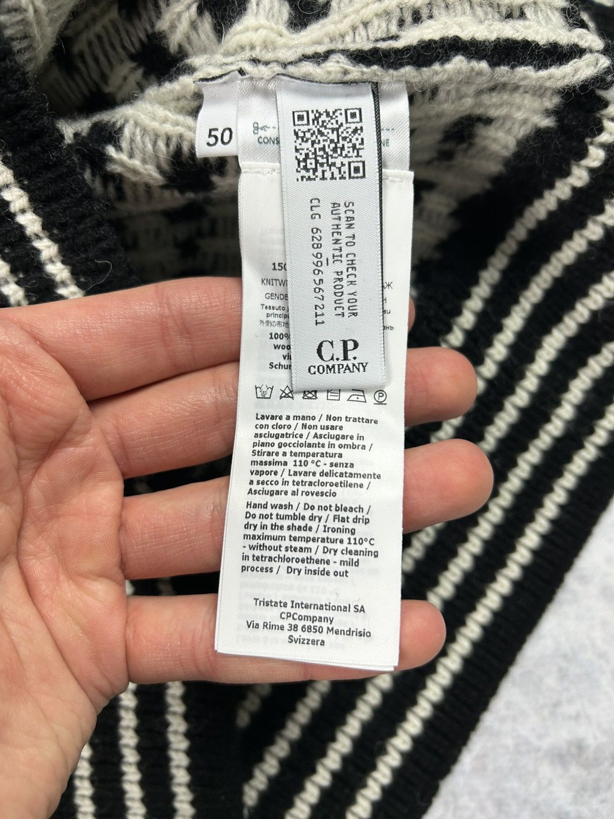 C.P. Company C.P. Company Wool Jacquard Crew Knit Size US M / EU 48-50 / 2 - 4 Thumbnail