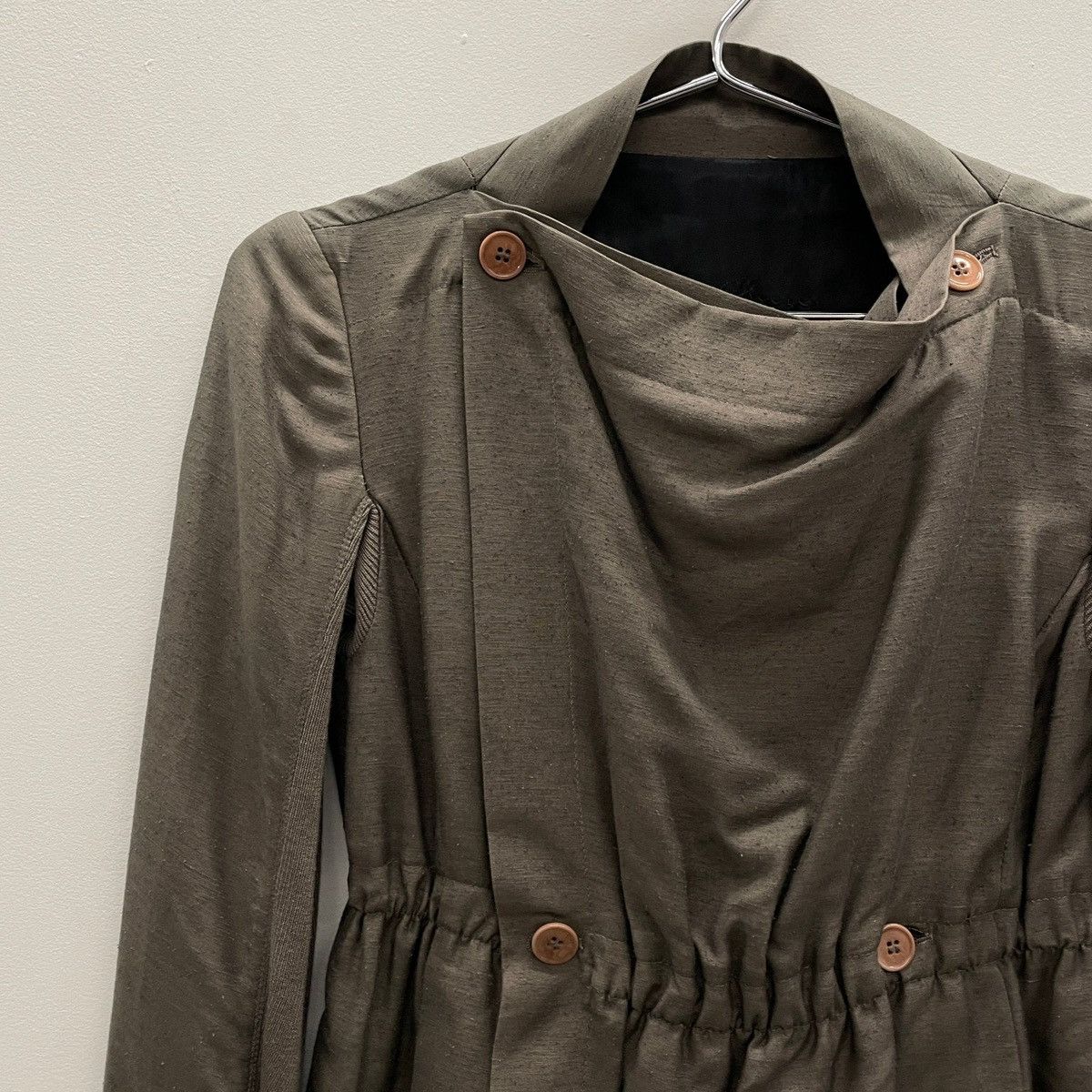 Rick Owens FW06 Rick Owens “DUSTOLATOR” High Neck Buttoned Jacket Size S / US 4 / IT 40 - 4 Thumbnail