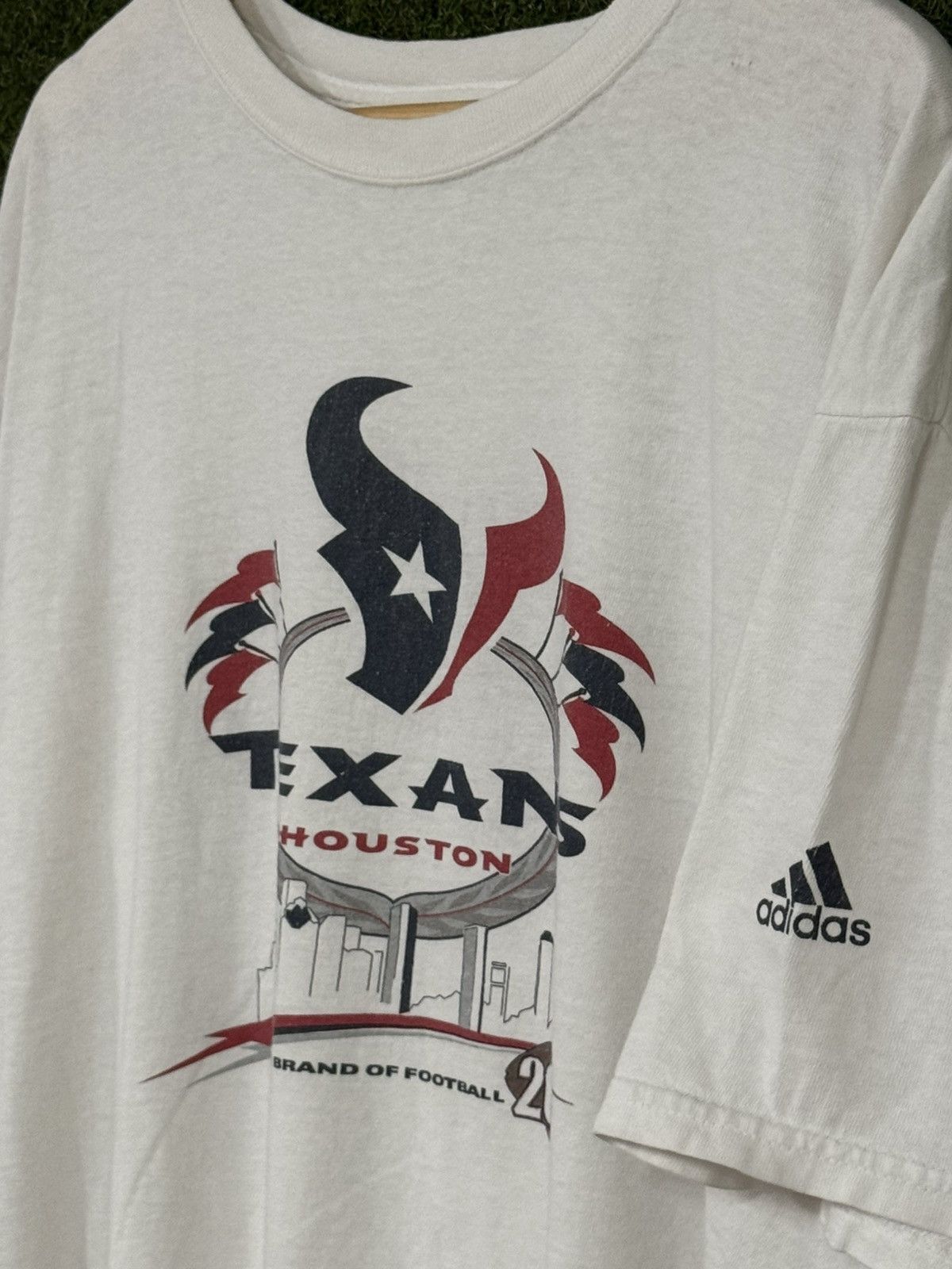 Adidas Vintage Distressed Houston Texans NFL Football Logo Tee XL Size US XL / EU 56 / 4 - 3 Thumbnail