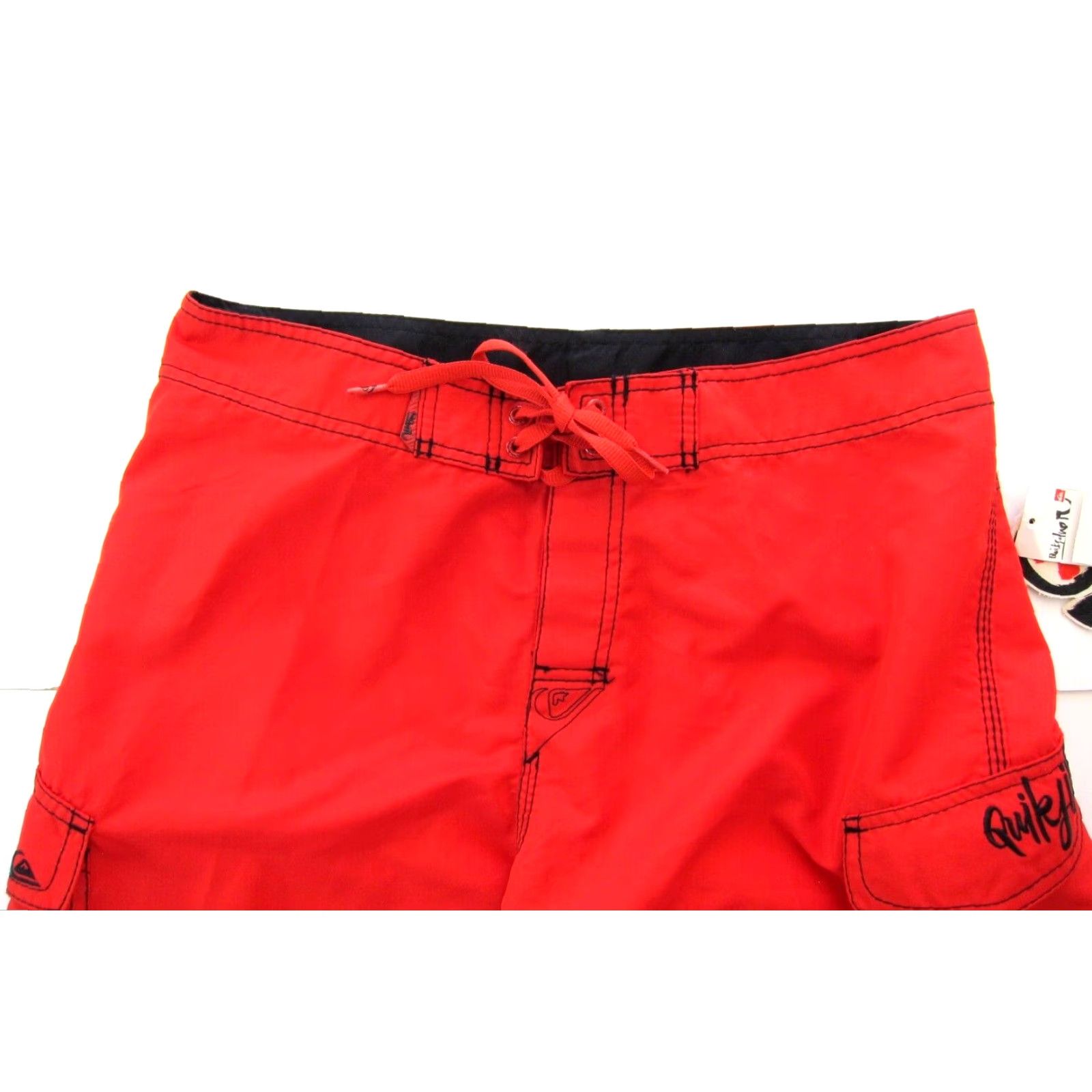 Quiksilver VINTAGE Quiksilver Board Short Mens 32 Red Pocket Lifeguard Beach Pockets Quick Dry 90s Size US 32 / EU 48 - 3 Thumbnail
