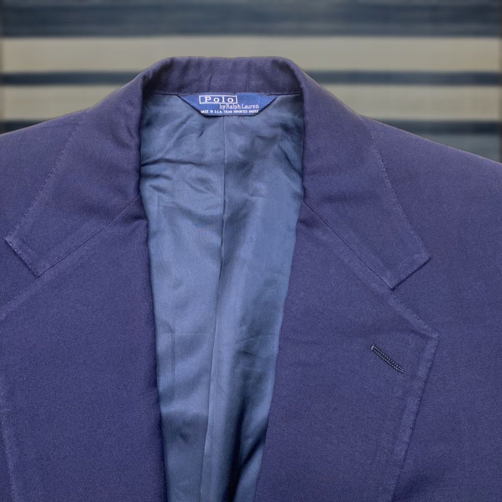 VINTAGE Polo Ralph Lauren Blazer Wool Men’s Gold Button 42L Blazer