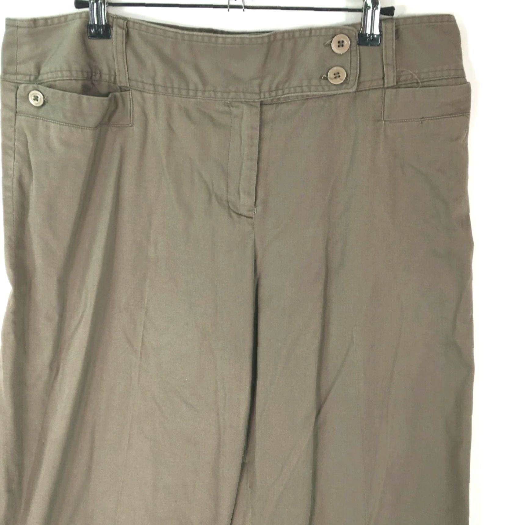 Vintage Grace Elements Womens Tan Straight Leg Regular Fit Cropped Pants Size 12 Size 34" / US 12 / IT 48 - 3 Thumbnail