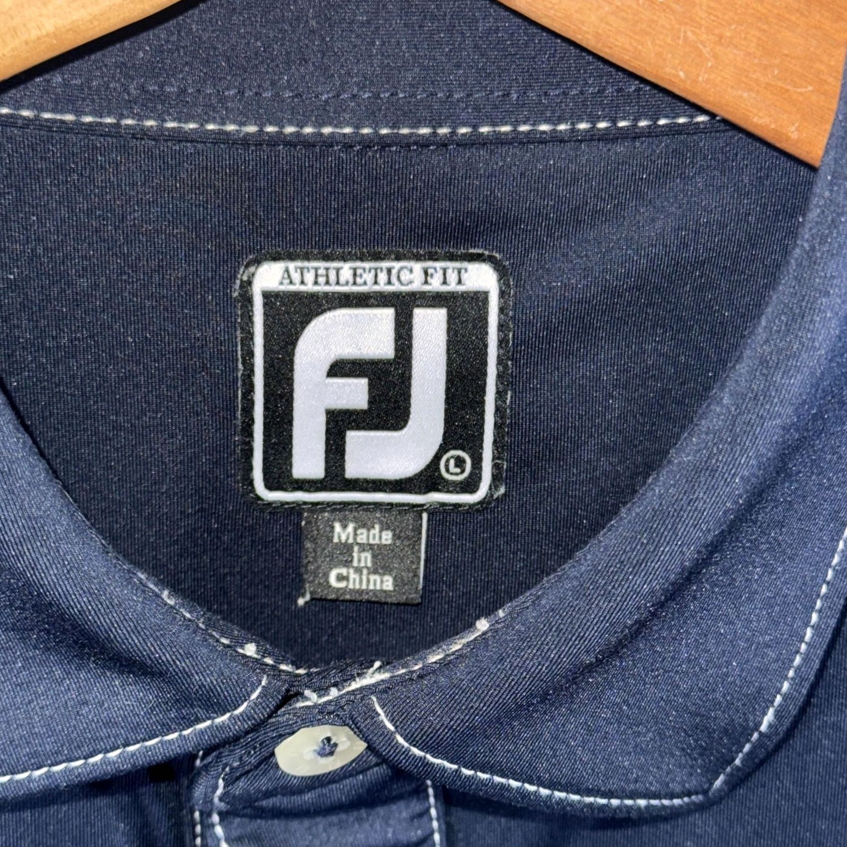 Footjoy FootJoy Polo Shirt Mens XL Navy Athletic Fit Stretch Golf Performance Pocket Size US XL / EU 56 / 4 - 4 Thumbnail