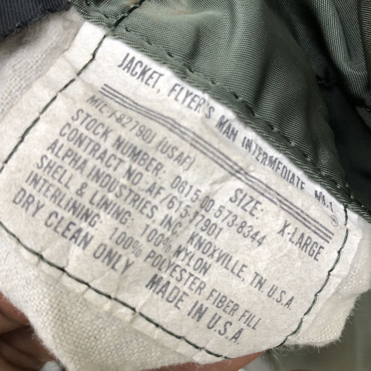 Alpha Industries VTG Alpha Industries Flyer’s Man Intermediate Bomber Jacket Size US XL / EU 56 / 4 - 18 Thumbnail