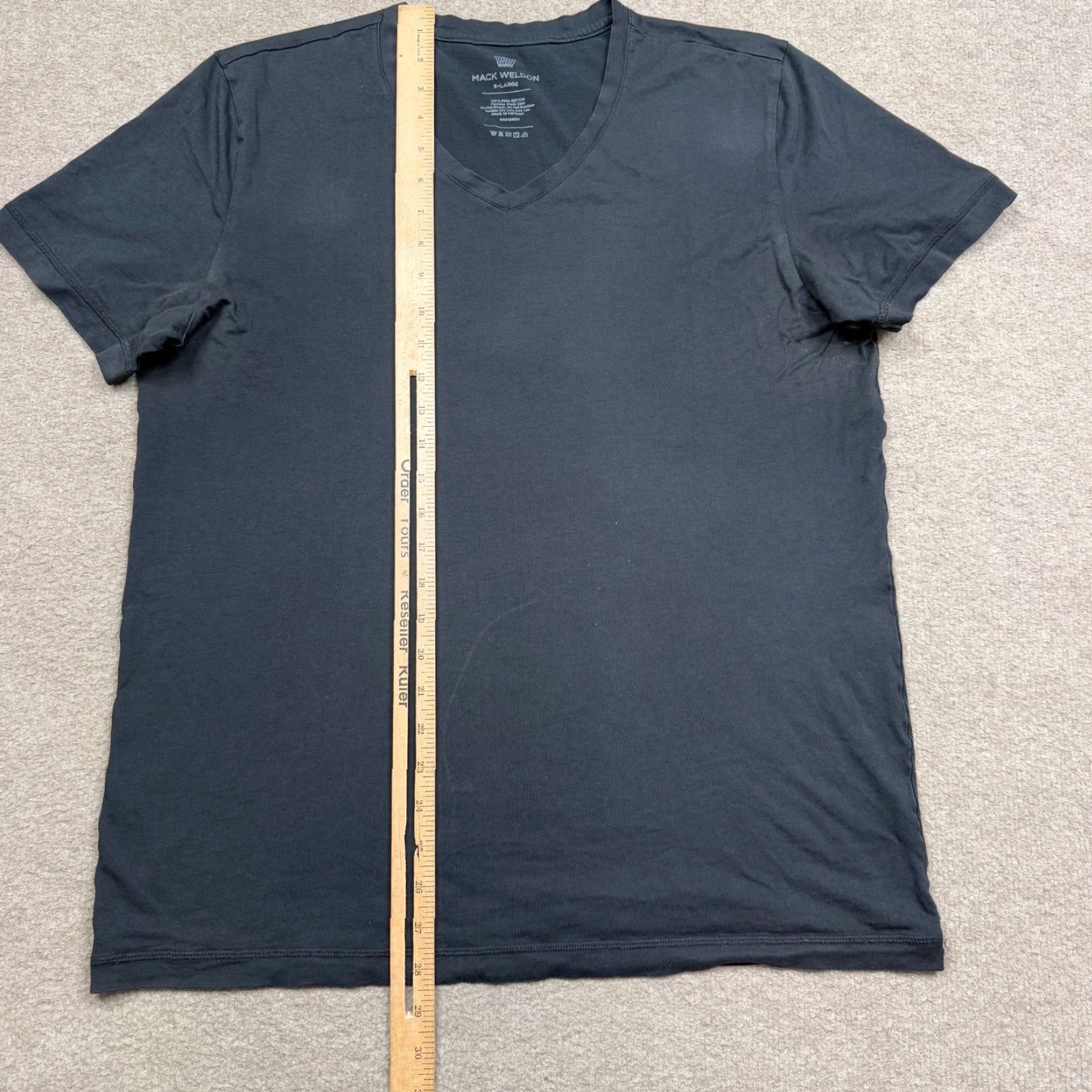 Vintage Mack Weldon T-Shirt Mens XL Black V-Neck Lightweight Adults Size US XL / EU 56 / 4 - 6 Thumbnail
