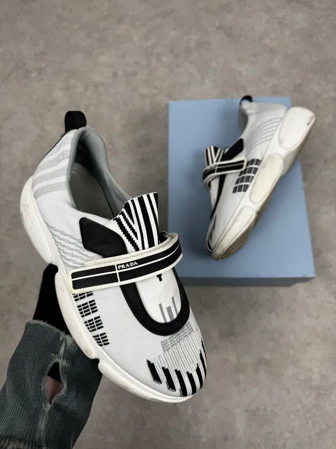 Prada Prada Black & White Cloudbust Sneakers Size US 6 / IT 36 - 1 Thumbnail