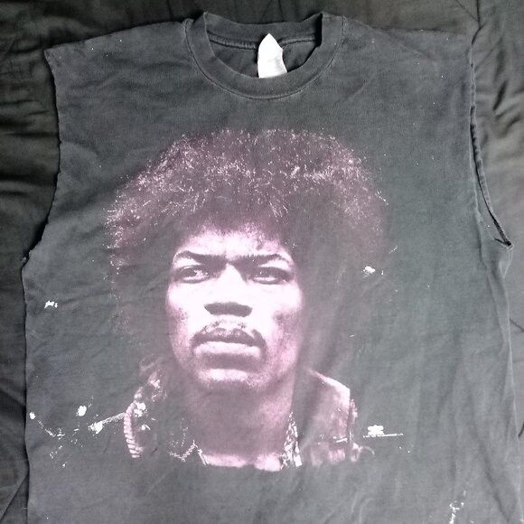 Other Vintage Winterland Jimi Hendrix T-Shirt Distressed Chopped Size US XL / EU 56 / 4 - 2 Thumbnail