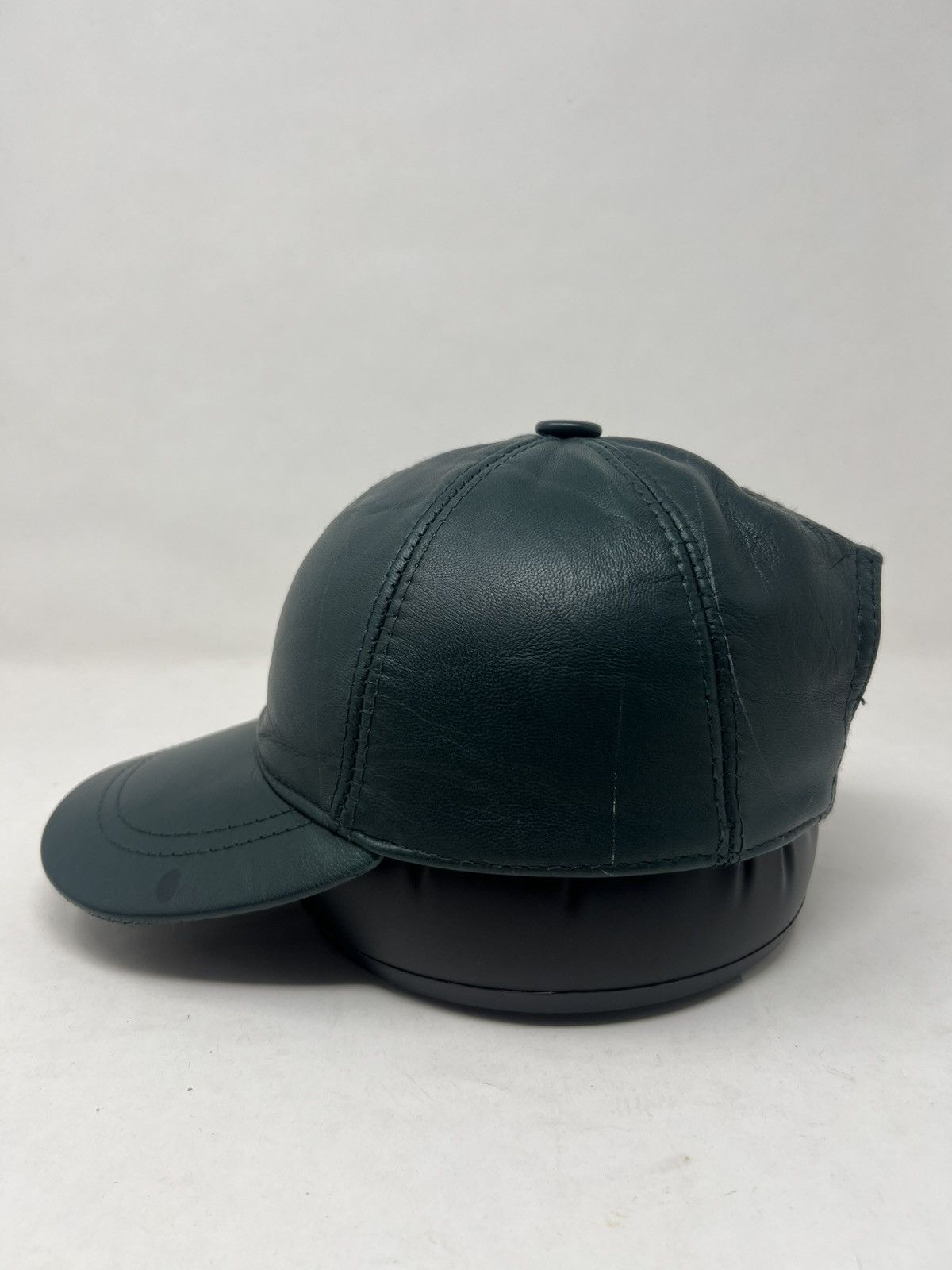 Japanese Brand Genuide Leather Suade Strapback Hat Size ONE SIZE - 3 Thumbnail