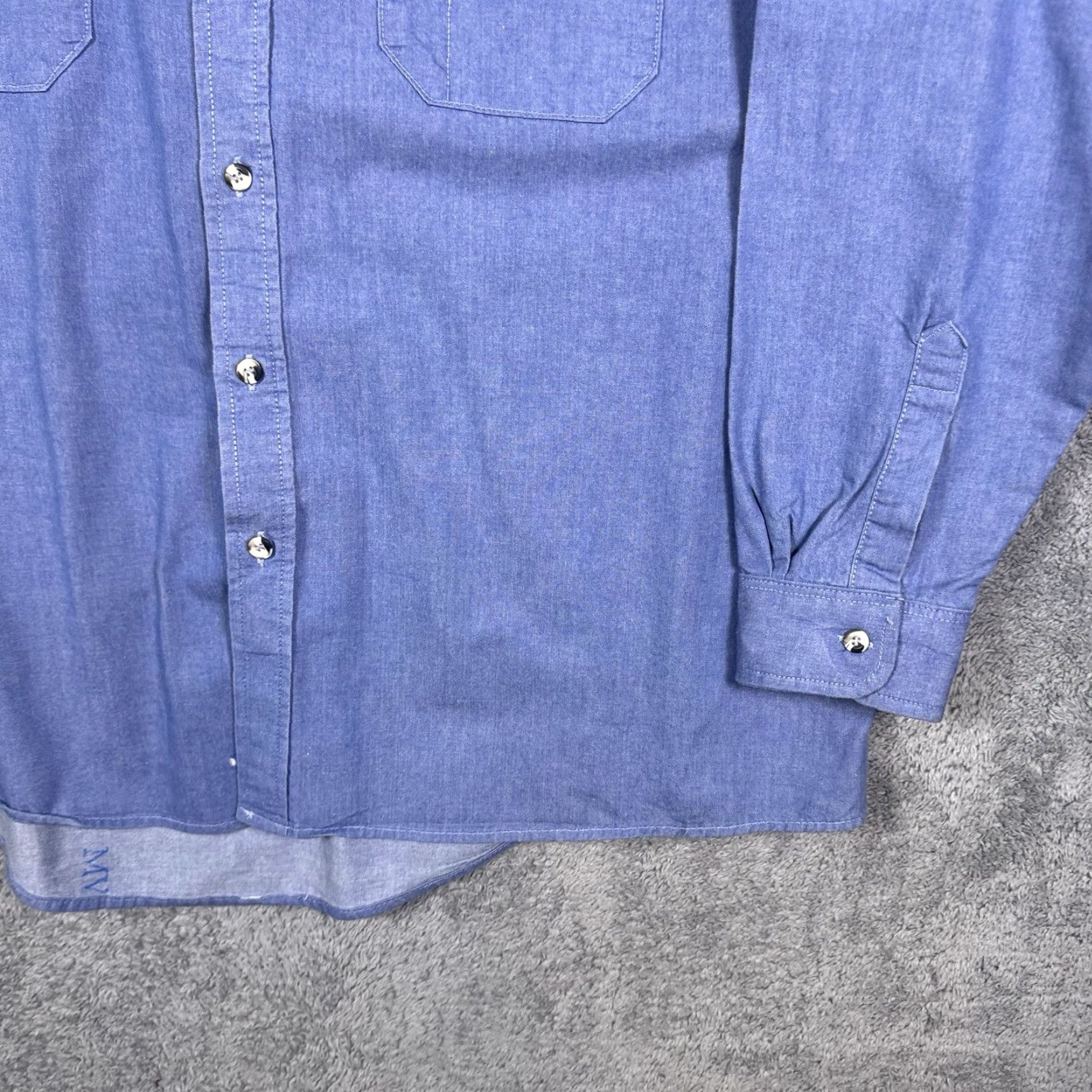 Wrangler Wrangler Shirt Mens 2XL Denim Canvas FR Riggs Workwear 8.1 ATPV HRC2 Utility Denim Canvas Utility Size US XXL / EU 58 / 5 - 2 Thumbnail