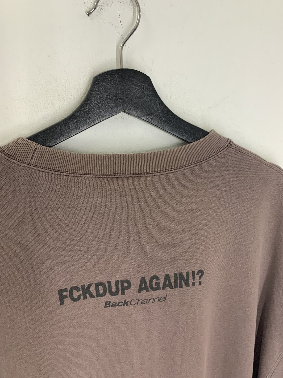 Hysteric Glamour × Japanese Brand Back Channel The Stoned ‘FCKDUP AGAIN? Sweatshirt Size US XL / EU 56 / 4 - 12 Thumbnail