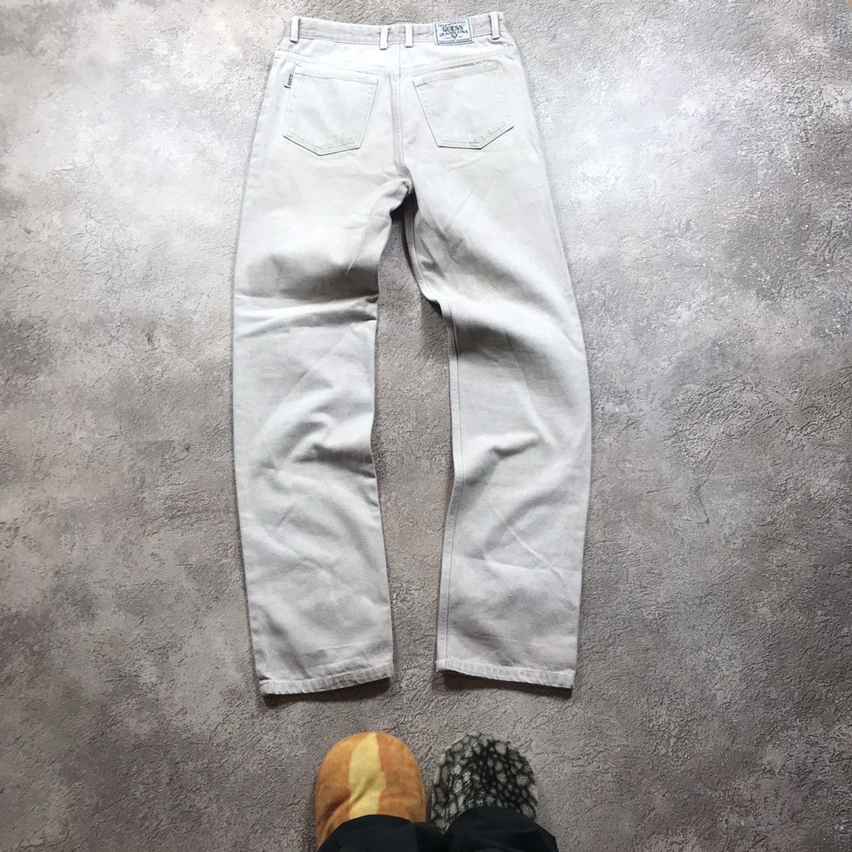 Vintage Vintage 90s Guess Baggy Flared Distressed Y2K Grunge Jeans 2 Size US 29 - 4 Thumbnail