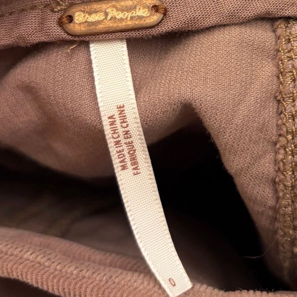 Free People Free People Brown Corduroy Mini Skirt y2k Size 25" / US 0 / IT 36 - 6 Thumbnail