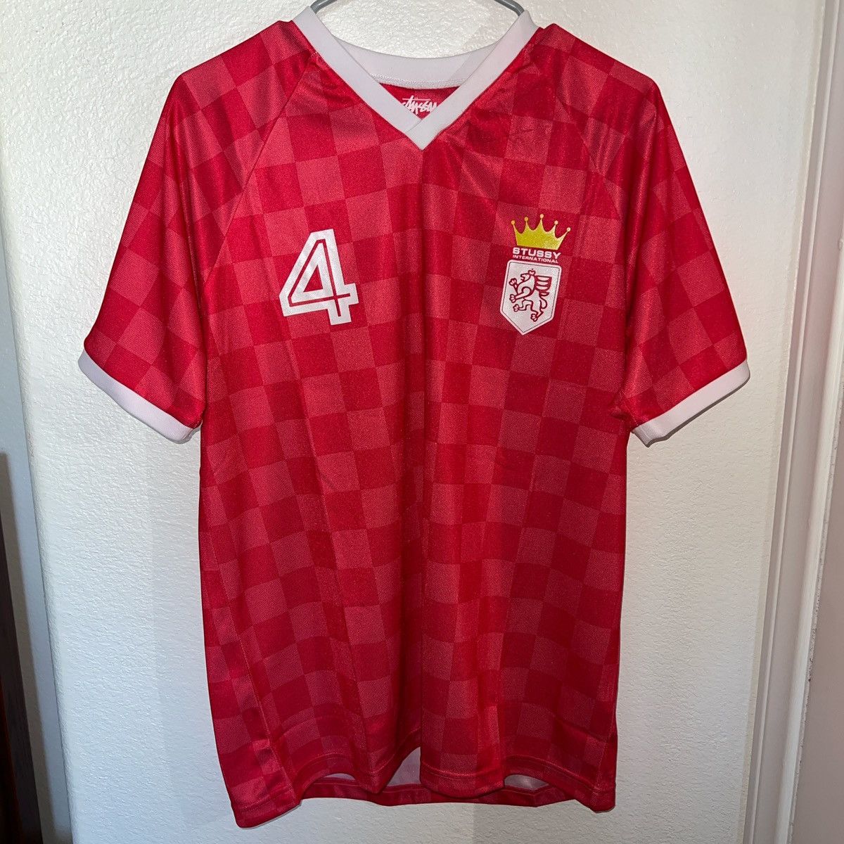 Stussy Stussy Cropped Mesh Logo Football Jersey SU24 | Grailed