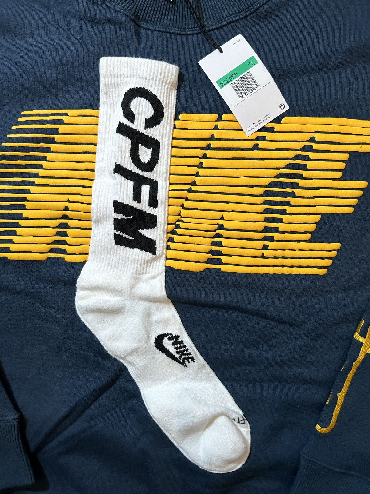 Cactus Plant Flea Market × Nike NIKE x CPFM Socks Fleece Crewneck Size US XL / EU 56 / 4 - 3 Thumbnail