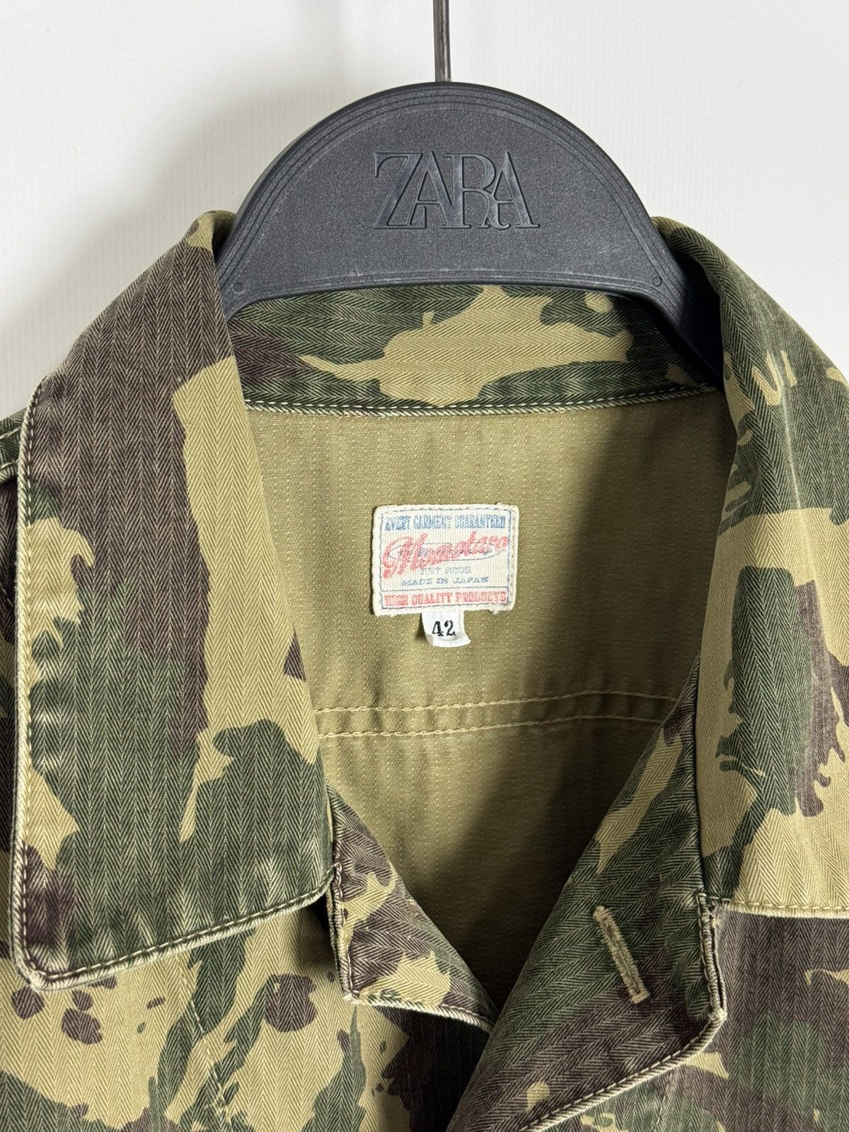 Momotaro Jeans Momotaro Jeans Herringbone Camouflage Pockets Light Jacket Size US L / EU 52-54 / 3 - 7 Thumbnail