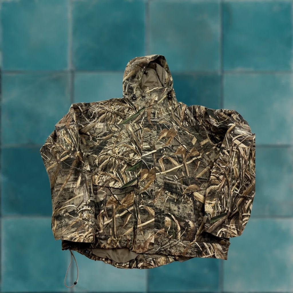 Vintage Cabelas Jacket Mens Large Brown Camo Hooded Insulated Full Zip Parka Hunting Size US L / EU 52-54 / 3 - 1 Thumbnail