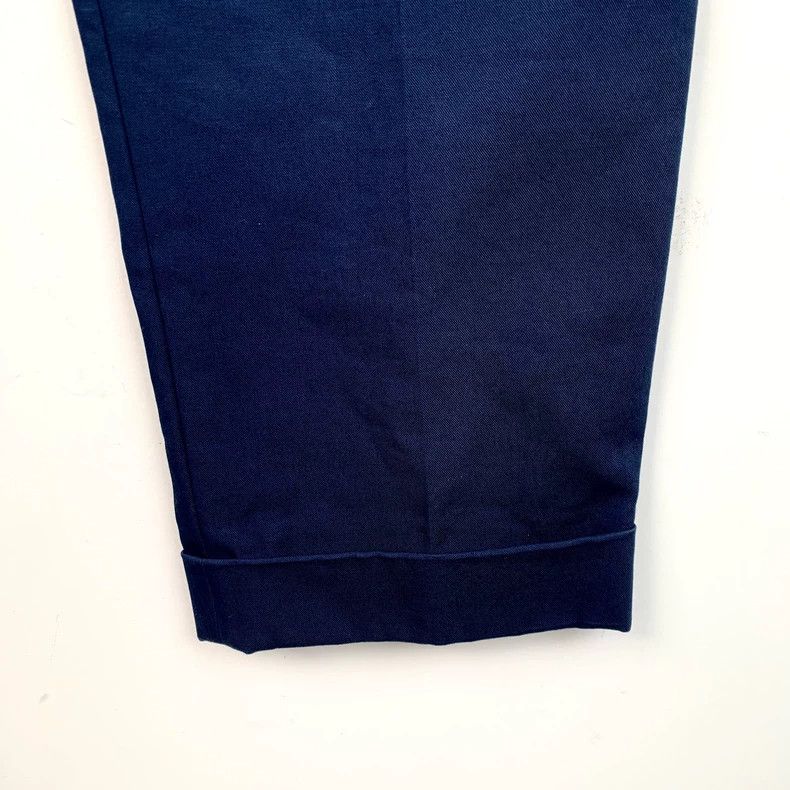 Louis Vuitton Louis Vuitton 22 navy blue logo embroidered cotton slacks Size US 40 / EU 56 - 4 Thumbnail